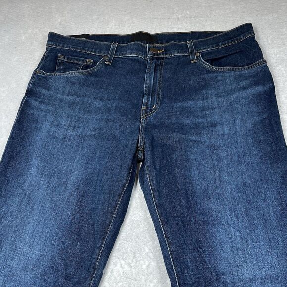 J Brand Jeans Mens 38 Black Tyler Perfect Slim Dark Rinse Cotton Blend Denim - Picture 2 of 14